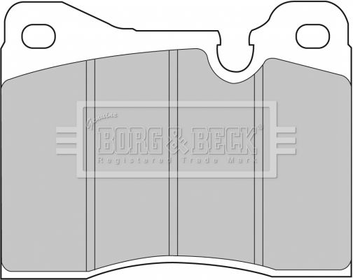 BORG & BECK Комплект тормозных колодок, дисковый тормоз BBP1014